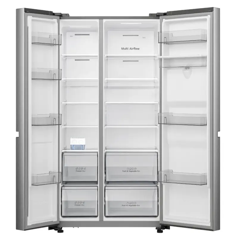 REFRIGERADORA HISENSE SIDE BY SIDE DE 23P³ NO FROST CON DISPENSADOR DE AGUA RS230NV5